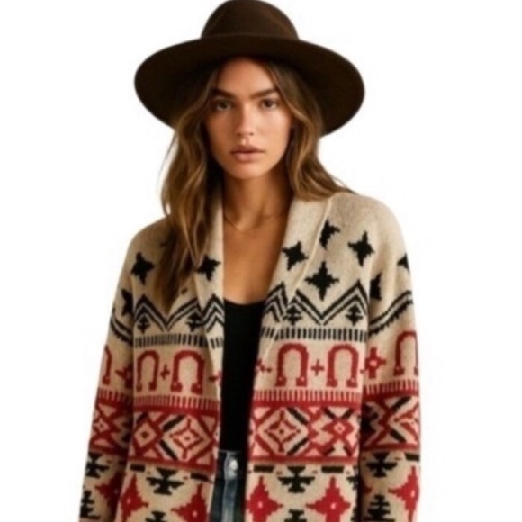 Lucky Brand Sweaters - Lucky Brand Horseshoe Cardigan